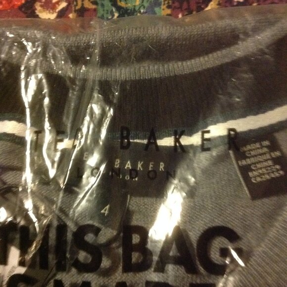 Ted Baker Carnby Men's Charcoal Pullover Crewneck Sweater - Large (EU4) - NWT - Picture 5 of 6